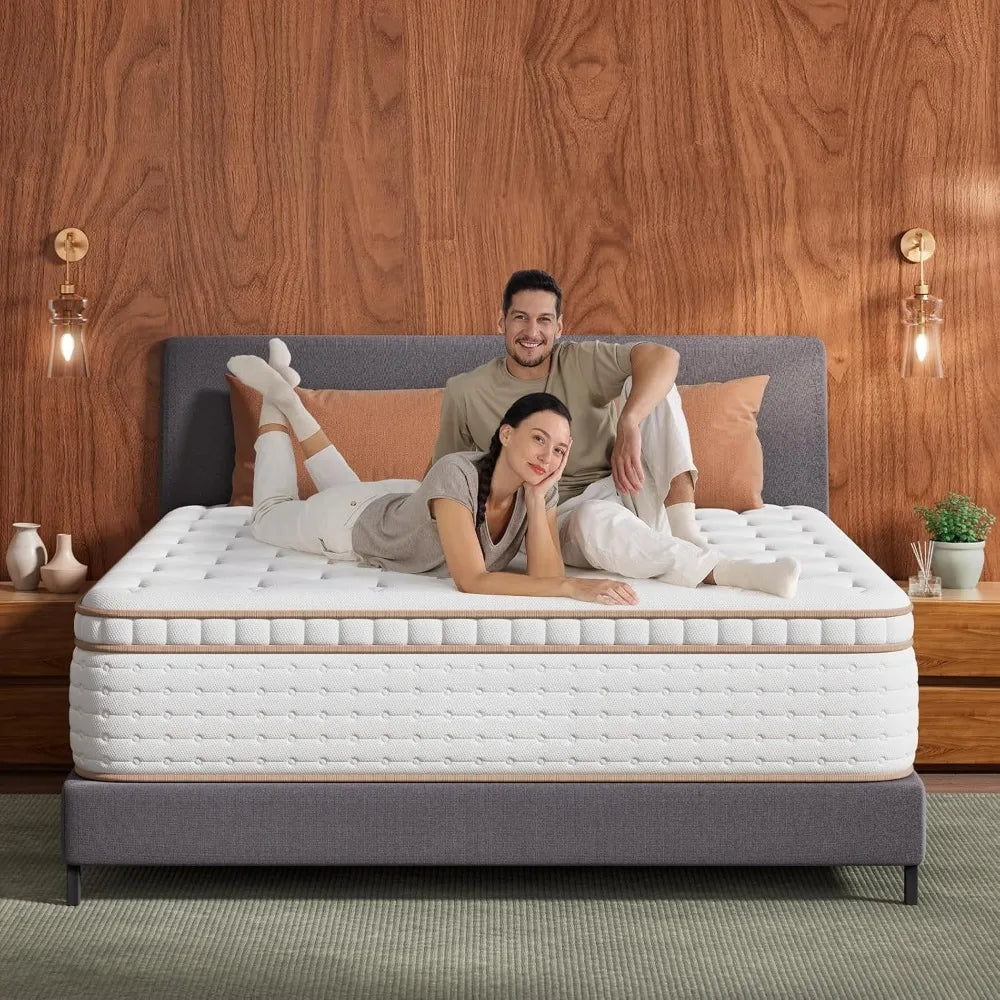 XIAOLANG Extra Firm Hybrid Mattress for Back Pain Relief