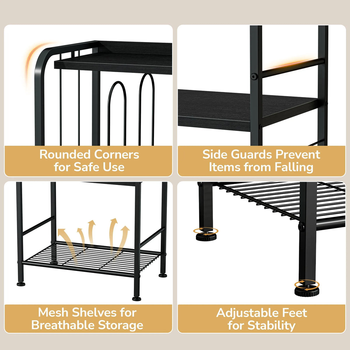 Freestanding Metal Bathroom Towel Rack With Detachable M Shaped Dividers
