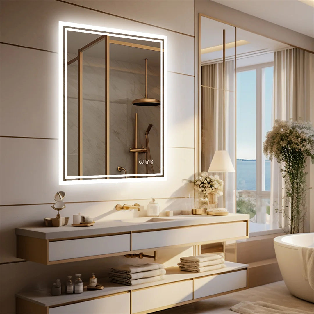 LUVODI Illuminate LED Frameless Backlit Bathroom Mirror Defog