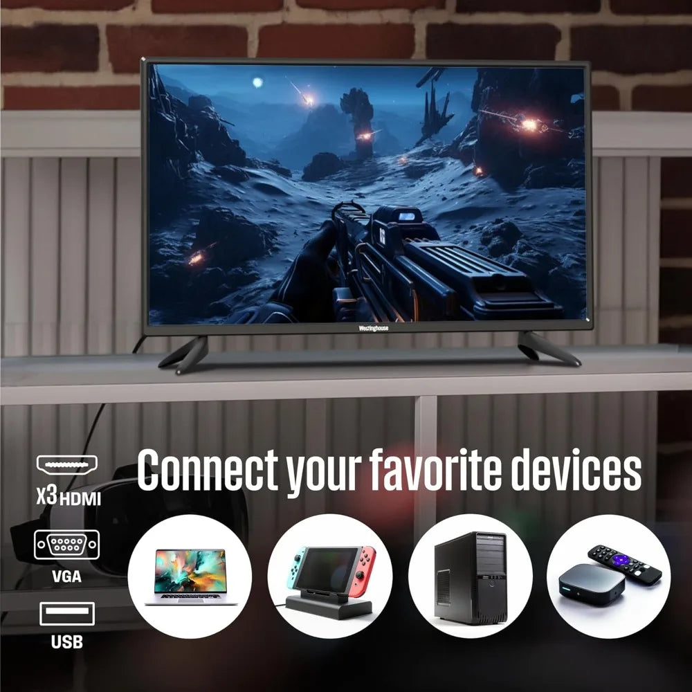 XMSJ Westinghouse TV With Built In DVD Player HD LED
