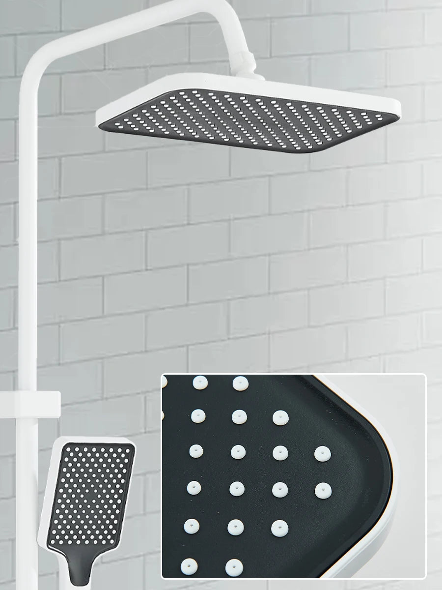 Onyzpily Four Way Piano Key Rainfall Shower Faucet System