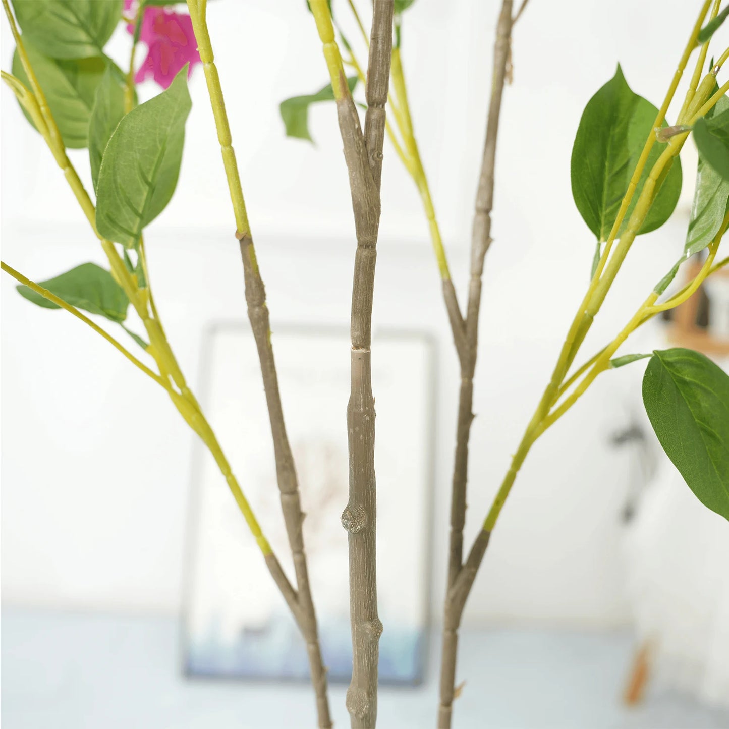 TWISTER.CK Bougainvillea Flower Tree Real Touch Silk Faux Plant Decor
