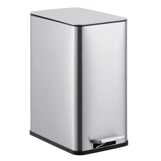 HiMISSCN Stainless Steel Trash Can With Soft Close Pedal