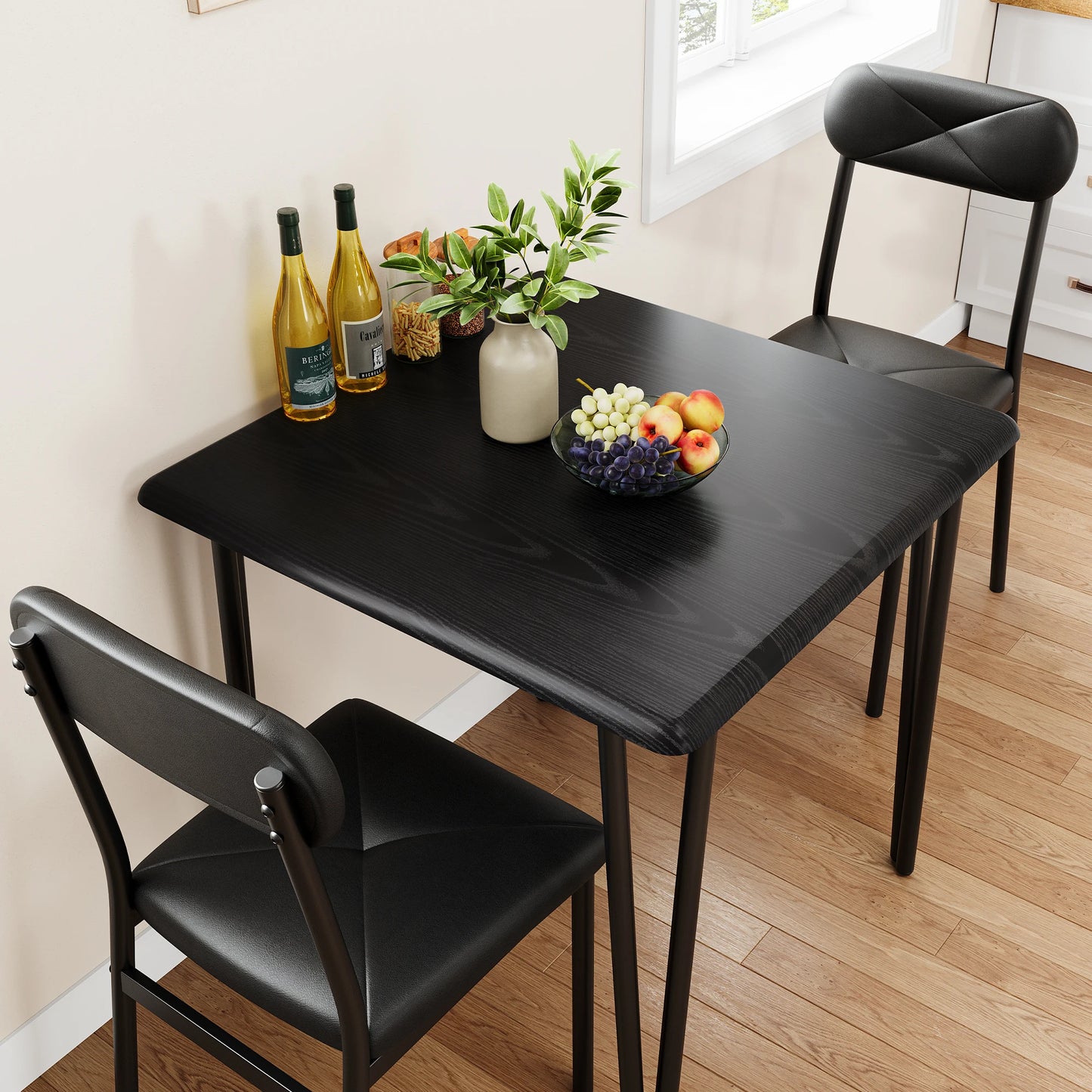Studyset Dining Table for Two Modern Wood Space Saving Dinette