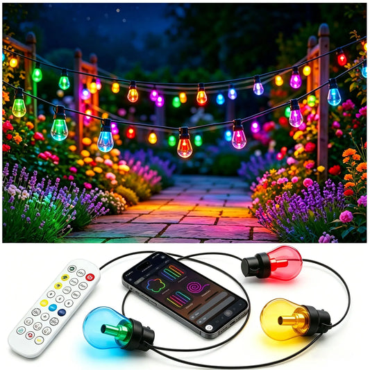 Ailbton Waterproof Led Globe String Lights For Outdoor Patio Decor
