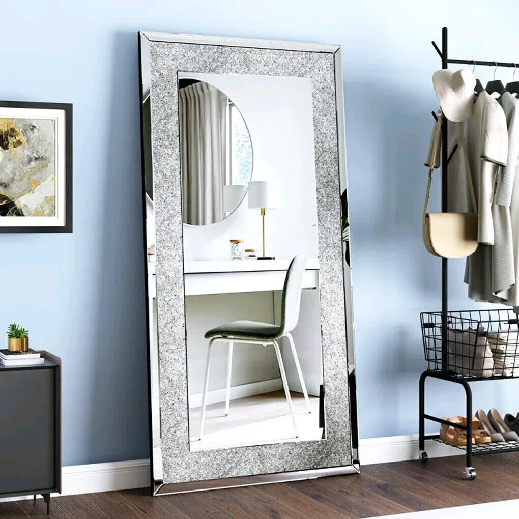 Crystal Crush Diamond Wall Mirror For Home Decor Living Room
