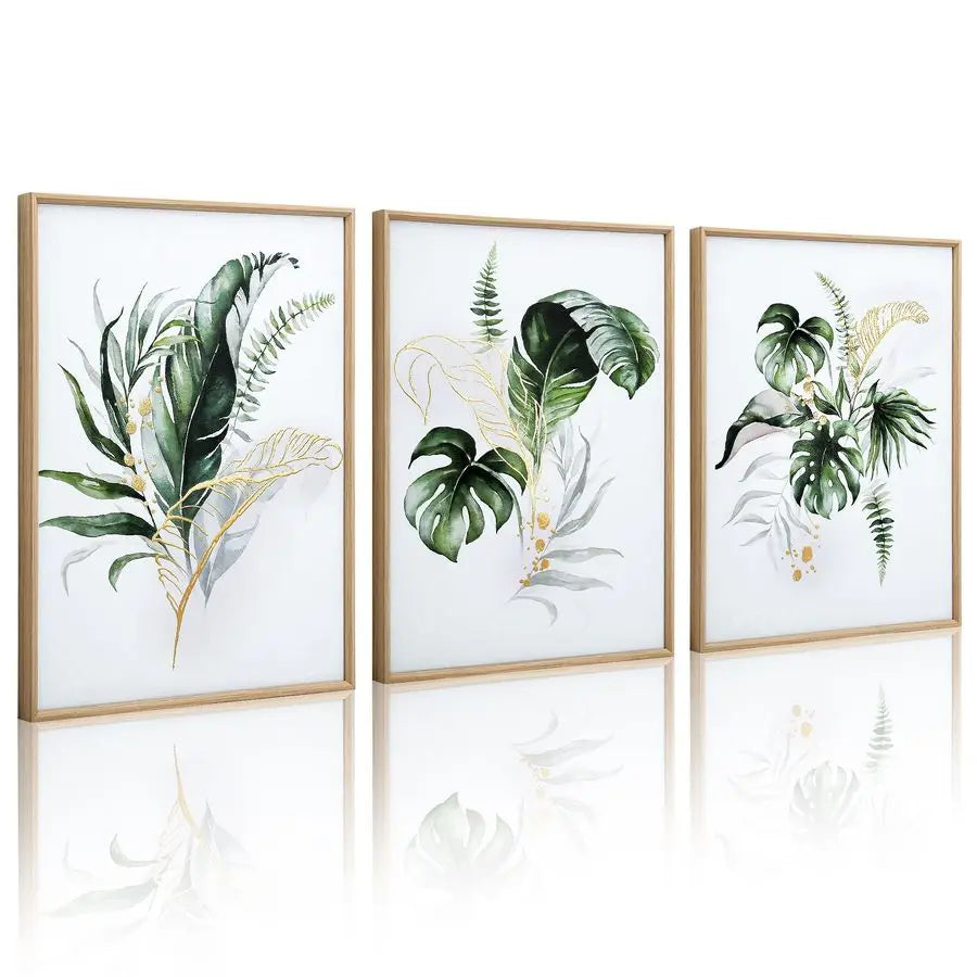 Bathroom Framed Botanical Wall Art Canvas