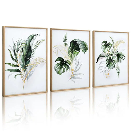 Bathroom Framed Botanical Wall Art Canvas