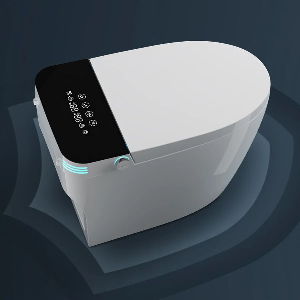 Smart Toilet Featuring Heated Bidet Seat Auto Open Lid