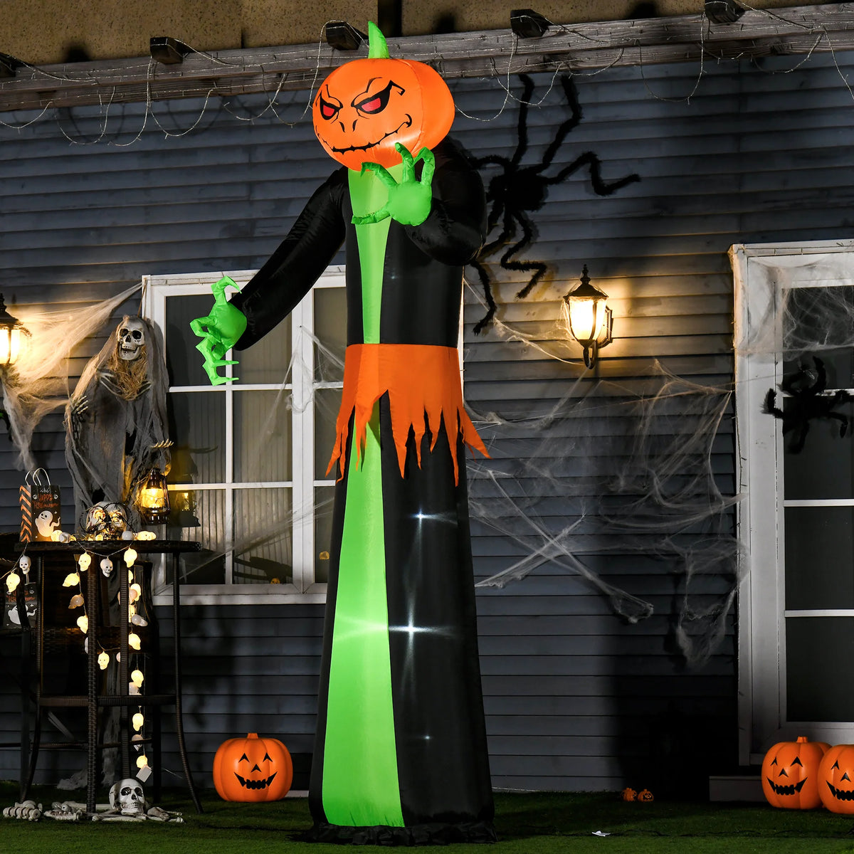 Light Up Halloween Inflatable Pumpkin Outdoor Yard Decoration
