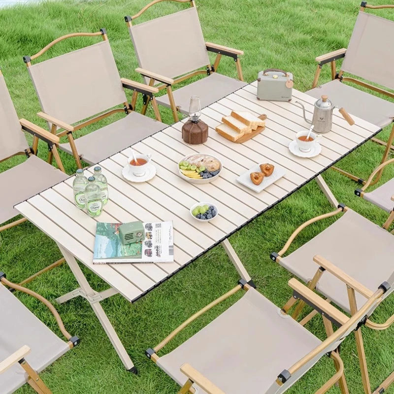 MDUG Outdoor Dining Table Set Foldable Waterproof Patio Garden Furniture