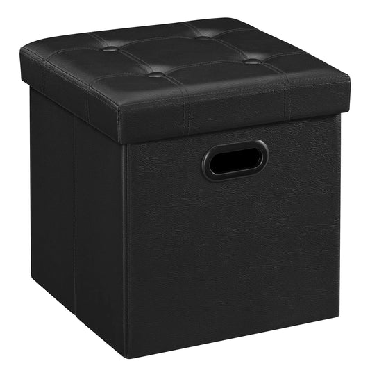XIUWO Storage Ottoman Bench With Flipping Lid Iron Frame