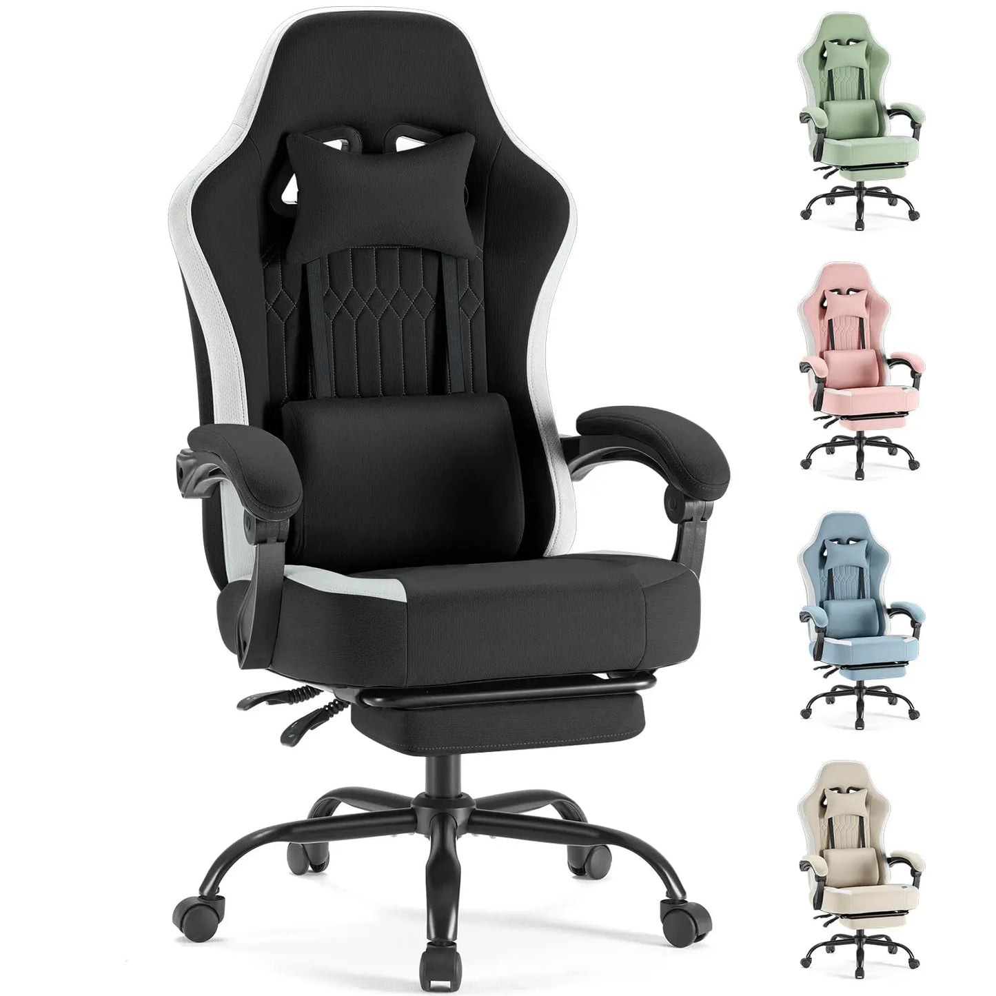 JHK Ergonomic Gaming Chair With Lumbar Support