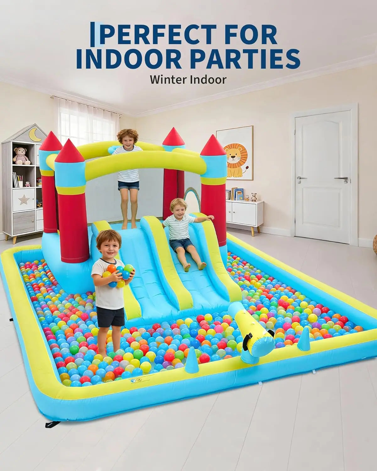 Inflatable Water Slide Bounce House 7 In 1 Backyard Fun
