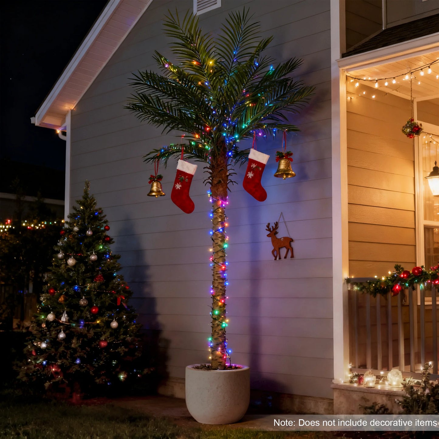 Faux Golden Cane Palm Tree Indoor Outdoor Decorative Plant