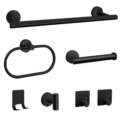 Stainless Steel Bathroom Hardware Set With Towel Bar And Accessories