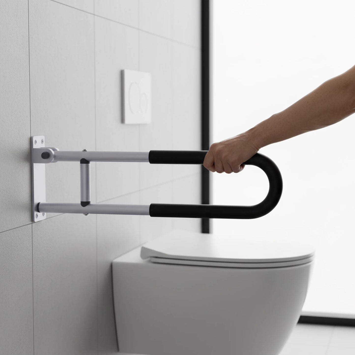 Foldable Toilet Safety Rails for Elderly and Disabled Care