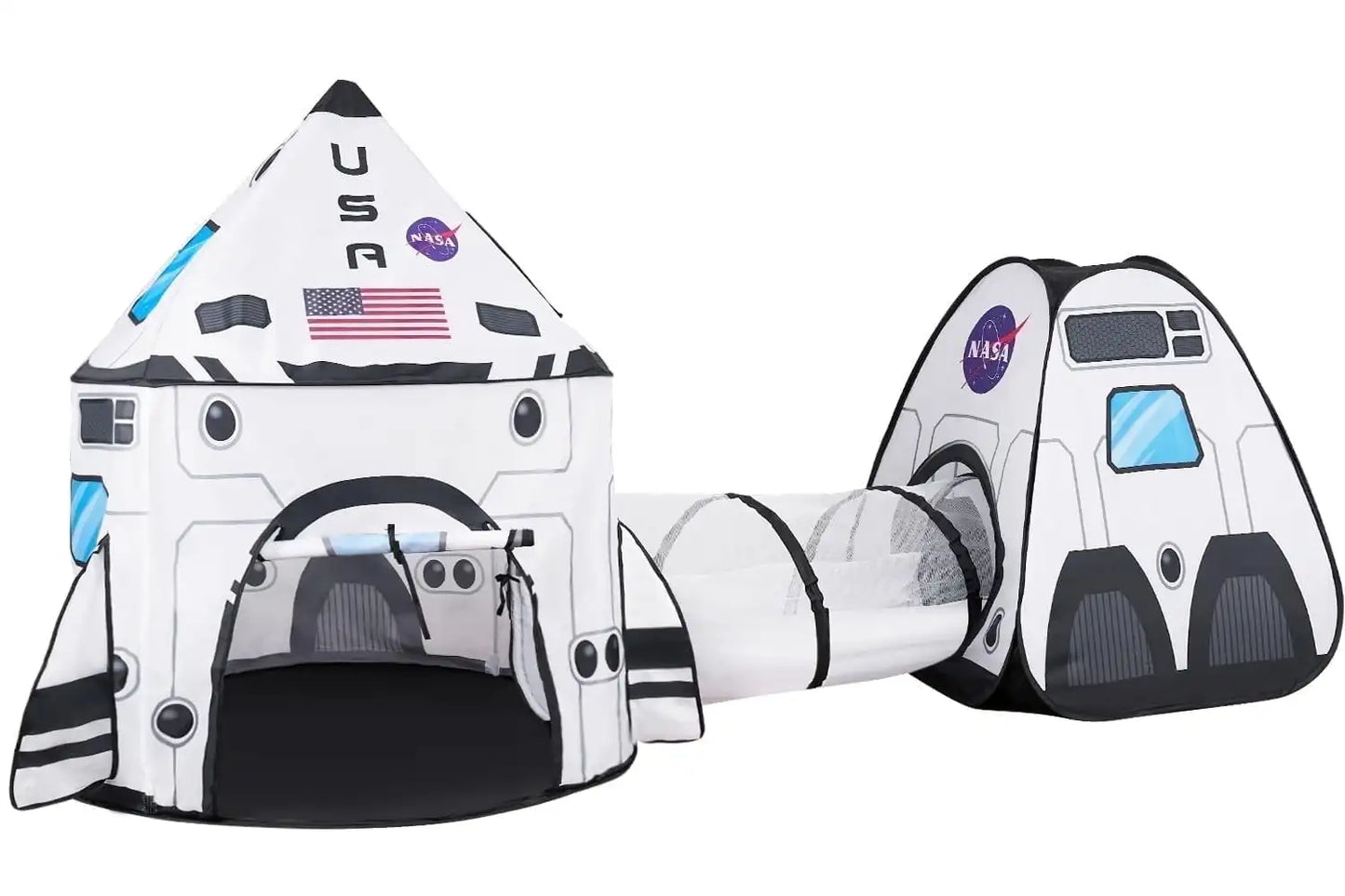 Joyfy Rocket Ship Tent Set With Tunnel Three Piece