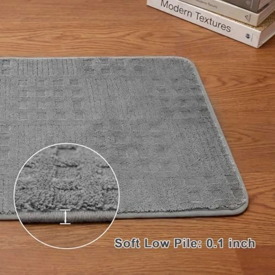 Non Slip Absorbent Quick Dry Bath Mat With Rubber Backing