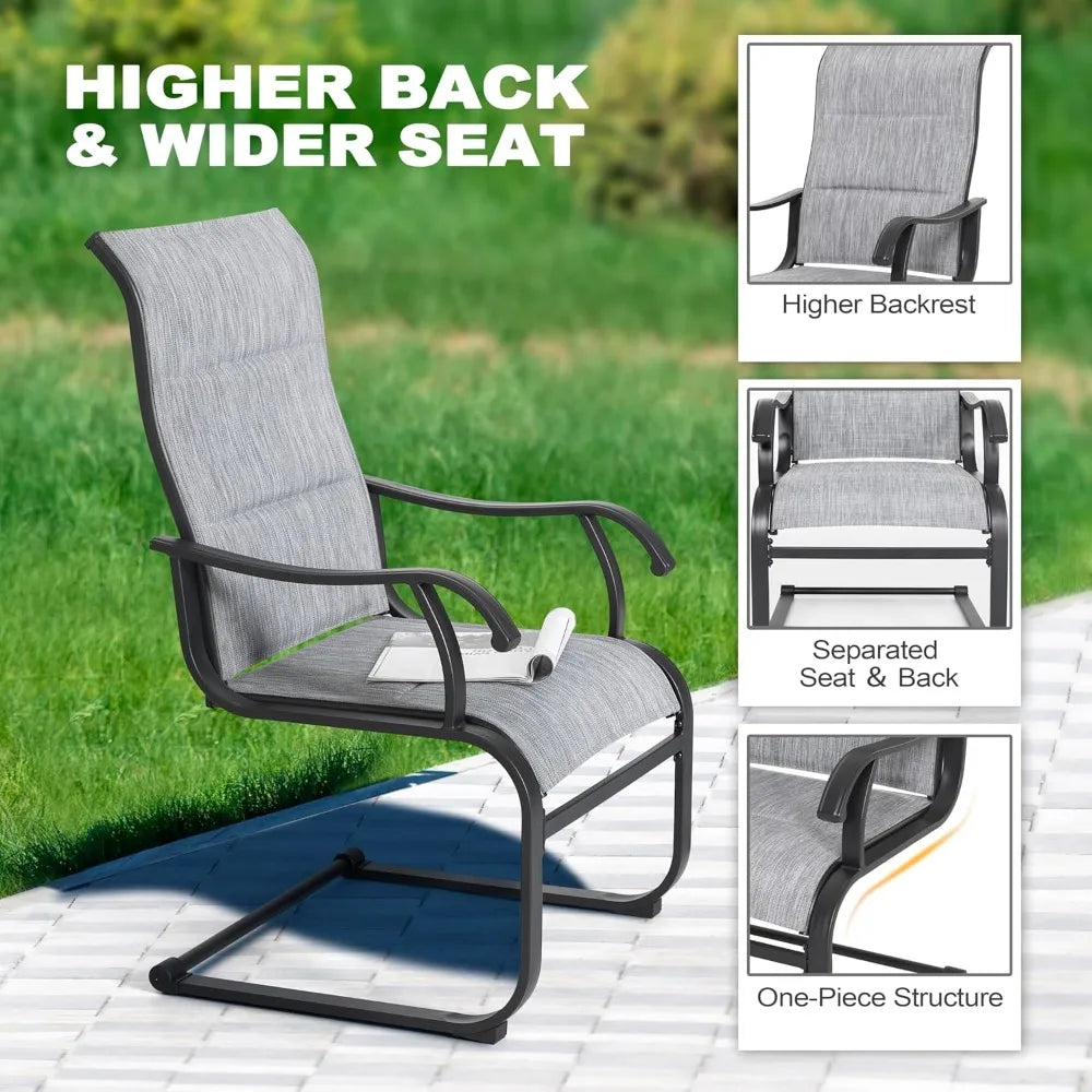 NBVCX All-Weather Patio Dining Set With Umbrella Table