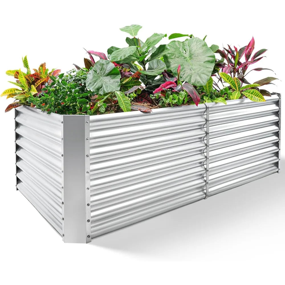Galvanized Raised Garden Bed Kit For Outdoor Vegetables