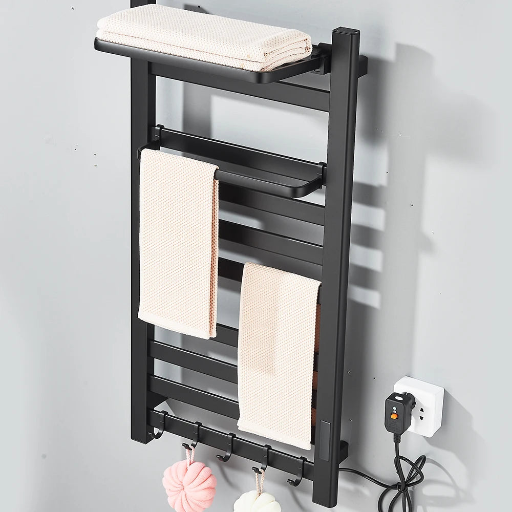 Onyzpily Electric Heated Towel Rack With Digital Thermostat