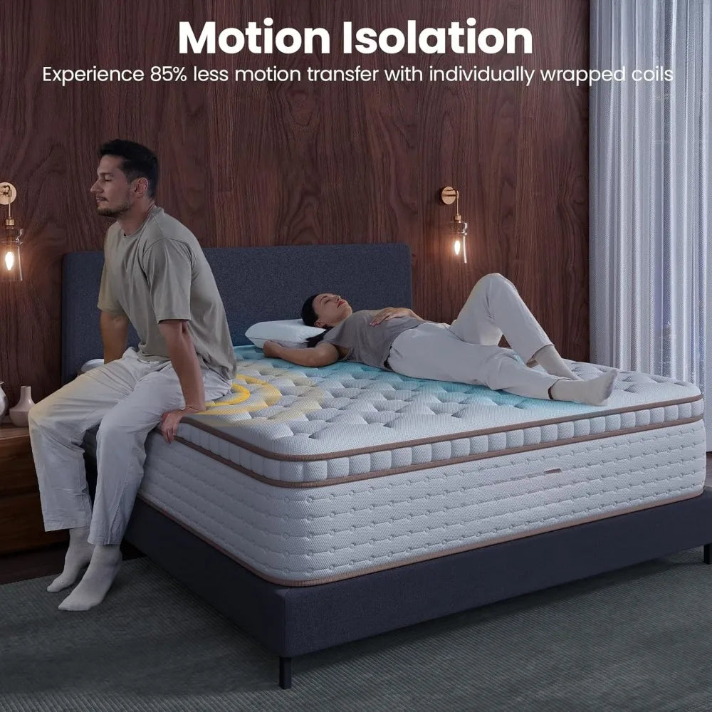 XIAOLANG Extra Firm Hybrid Mattress for Back Pain Relief