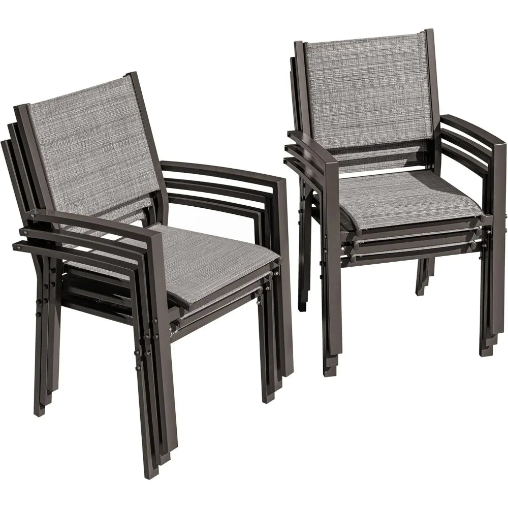 Flamaker Textilene Patio Chairs Set of 6