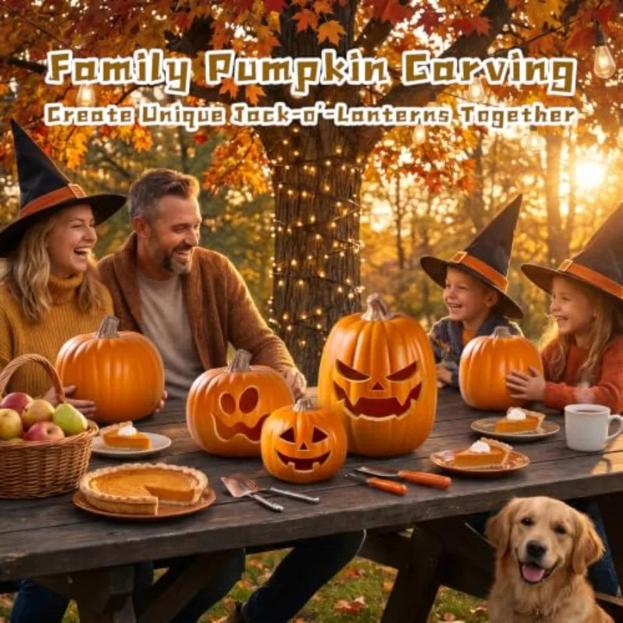 Carvable Artificial Pumpkins for Halloween and Thanksgiving Home Decor