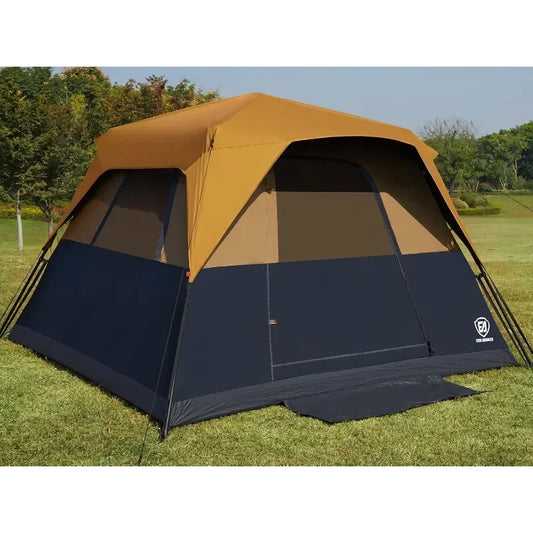 Blackout Camping Tent Rainfly Instant Cabin Easy Setup Water Resistant