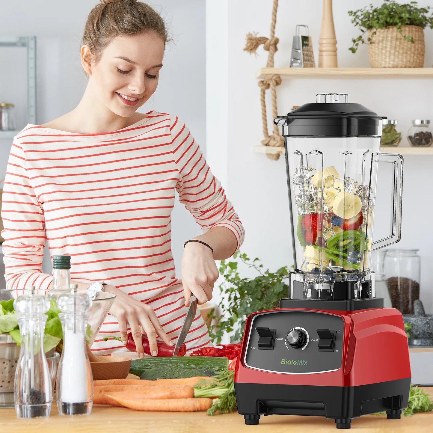 Biolomix Heavy Duty Blender Processor 2200W Commercial Juicer