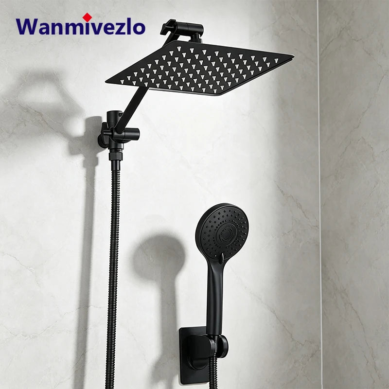 Wanmivezlo Wall Mounted Rain Shower Set With Handheld Sprayer
