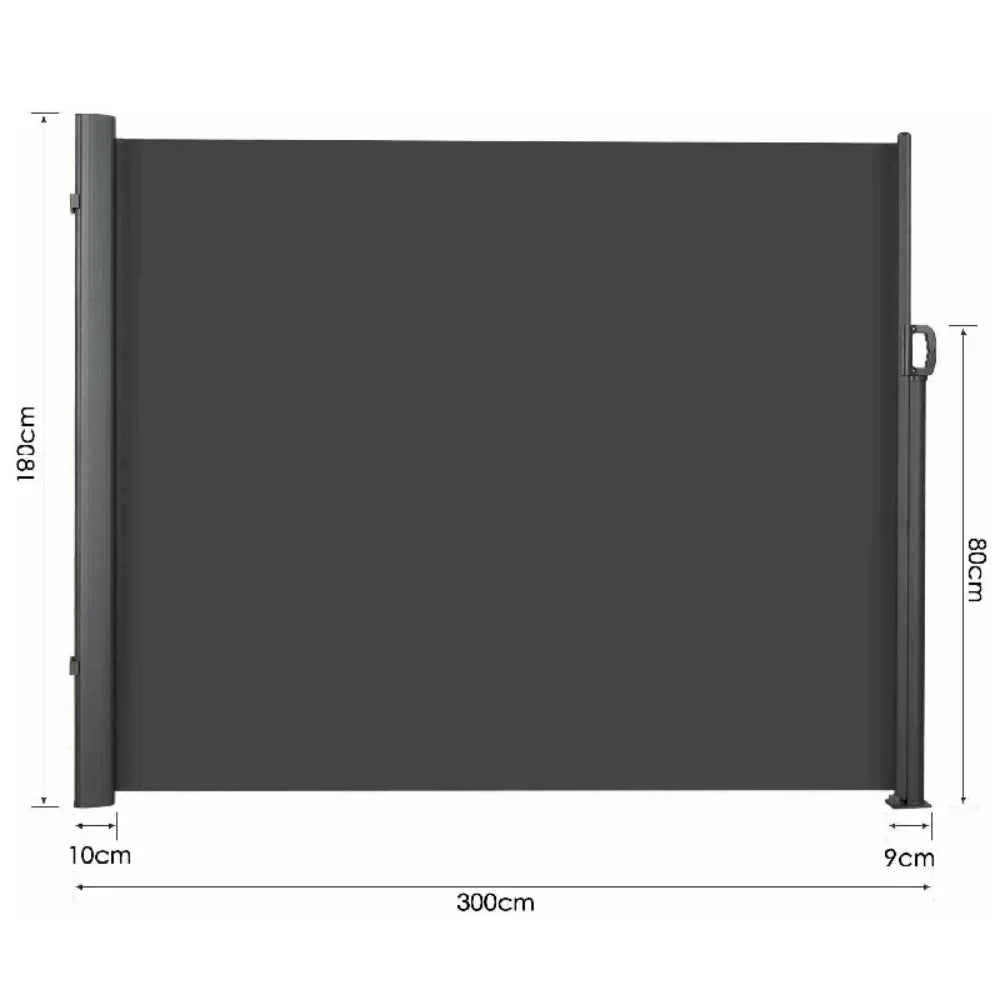MVPower Retractable Side Awning for Garden Privacy and Shade Screen