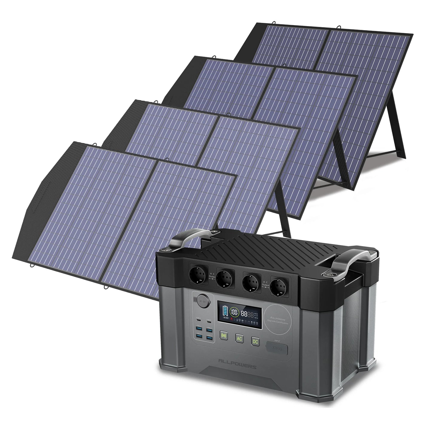 ALLPOWERS S2000 Portable Power Station With 100W Solar Panels