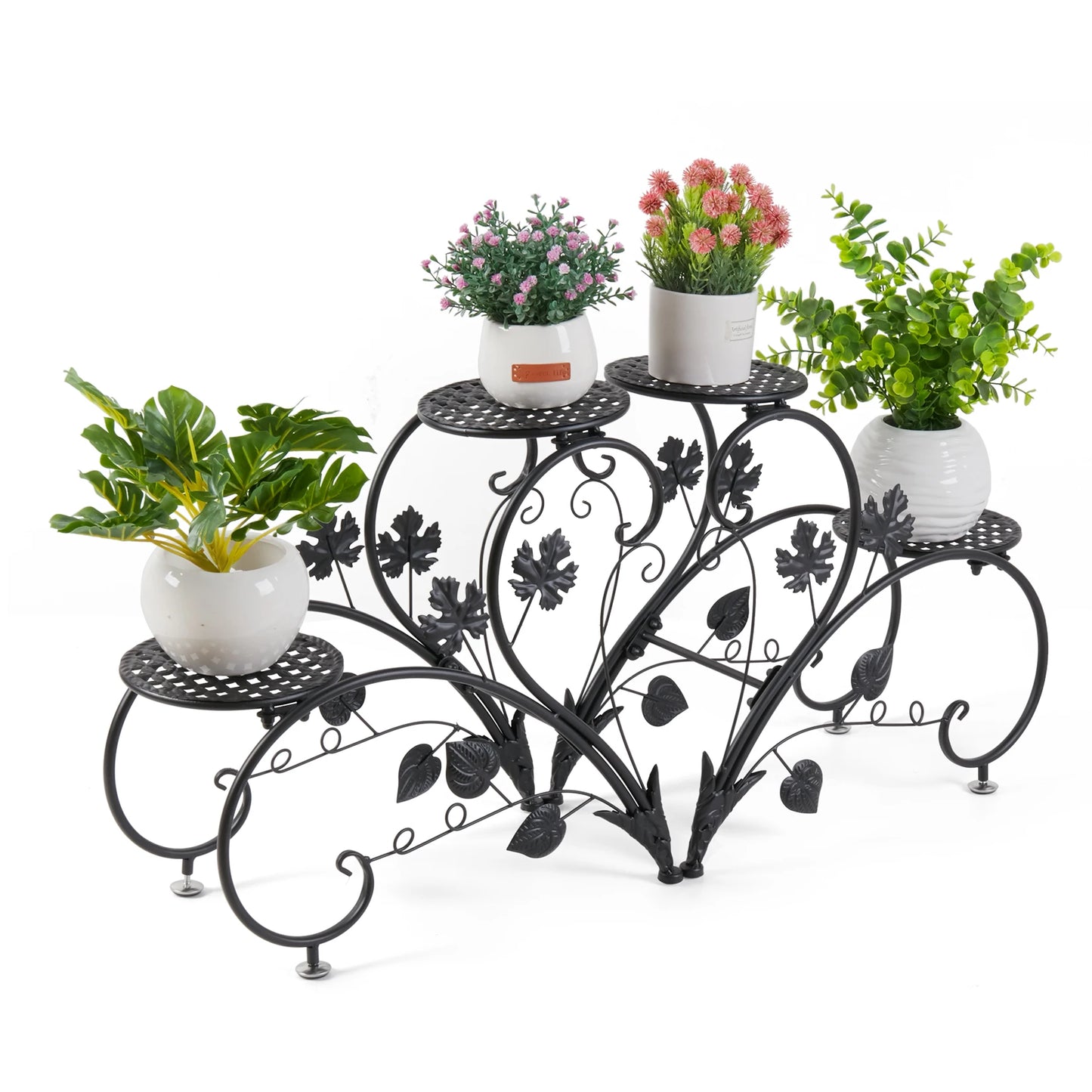 Wisfor Heart-Shaped Metal Plant Stand Two-Pack