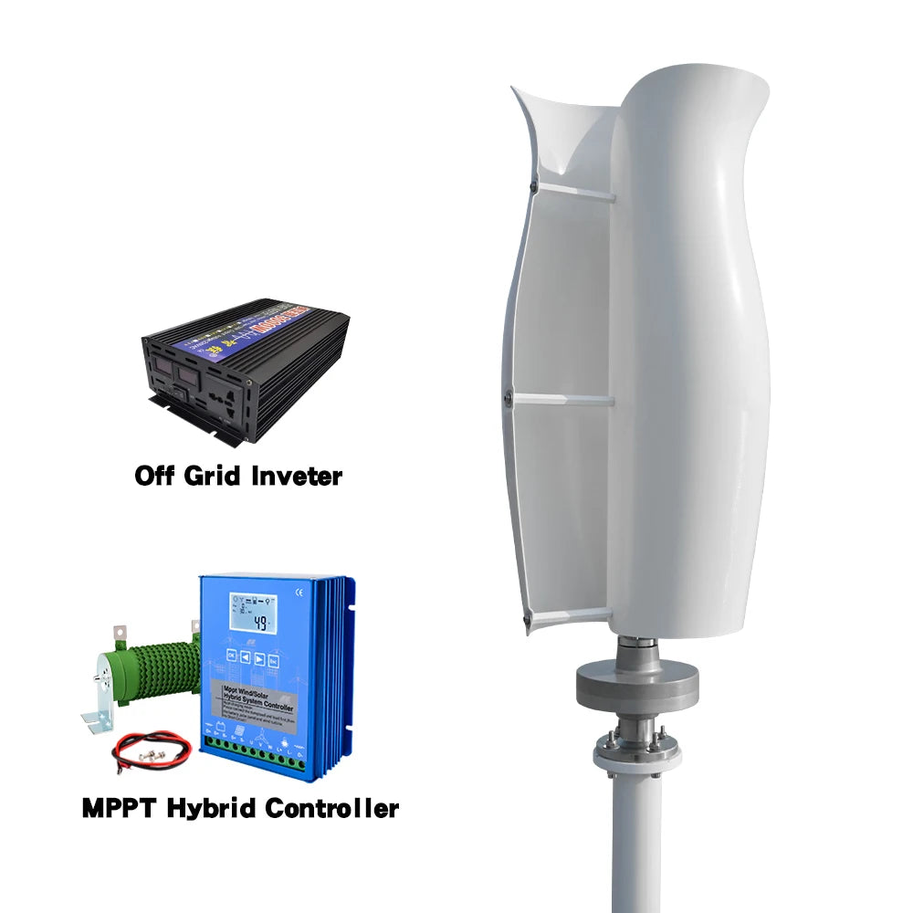SMARAAD Silent Wind Turbine Generator 1200W 12-48V With Controller