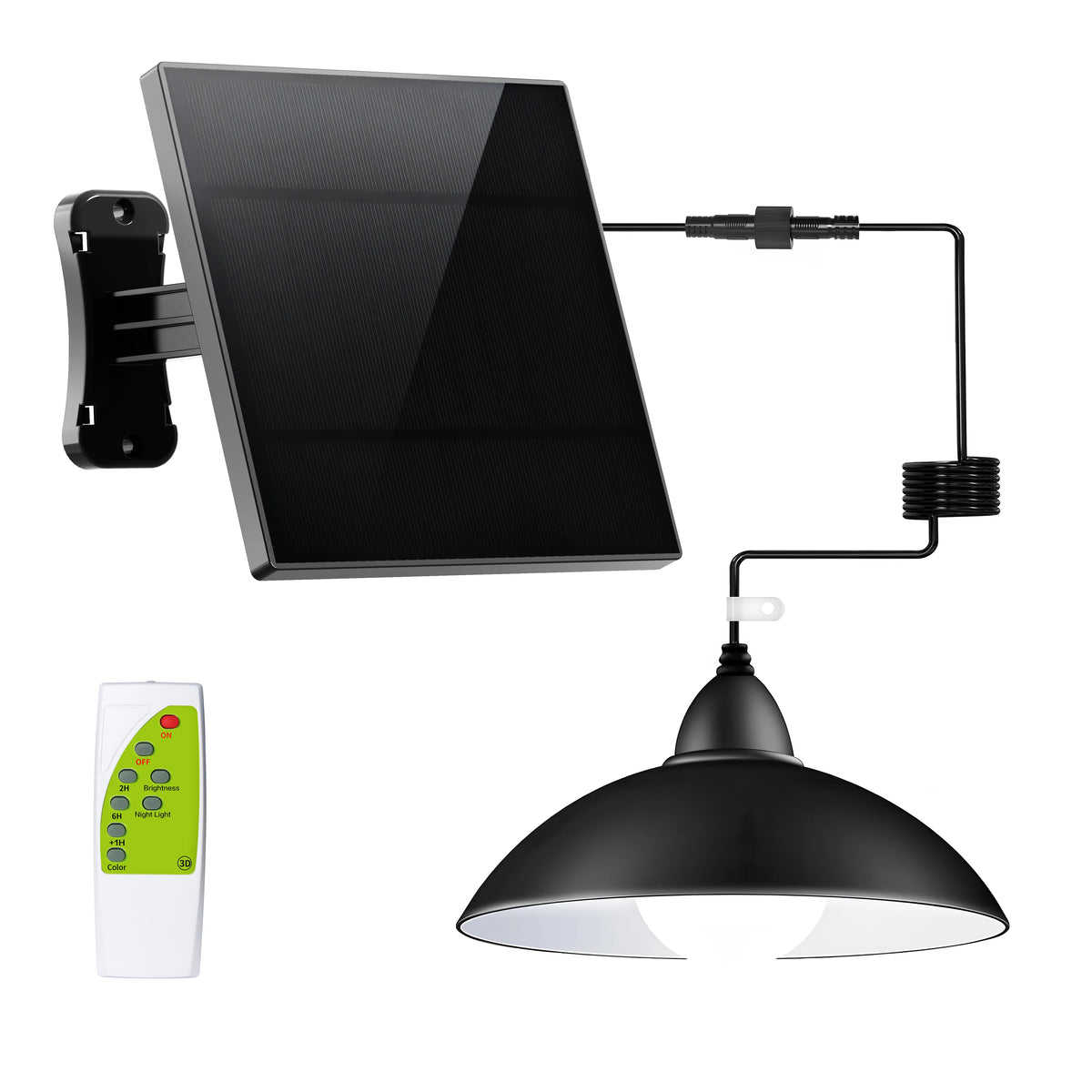 Intelamp Solar Pendant Lights With Remote For Indoor Outdoor Use