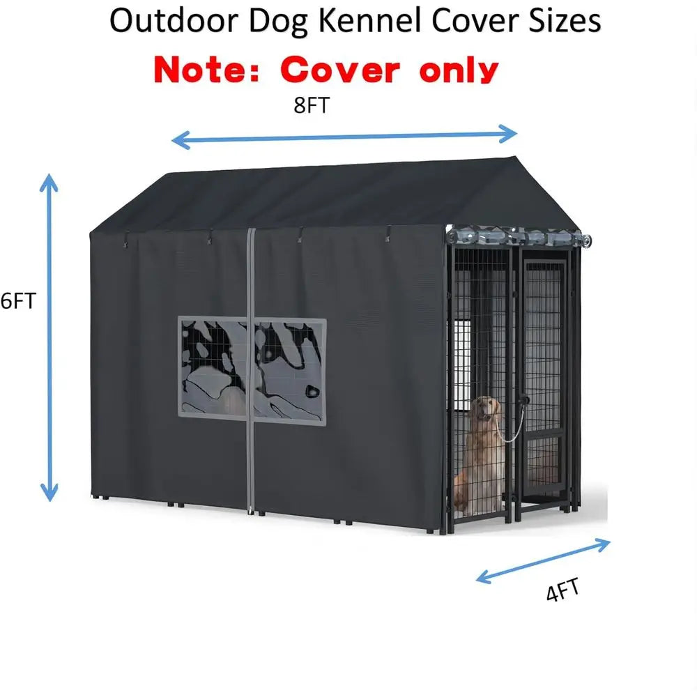 Outdoor Dog Kennel Cover Waterproof Heavy Duty 600D