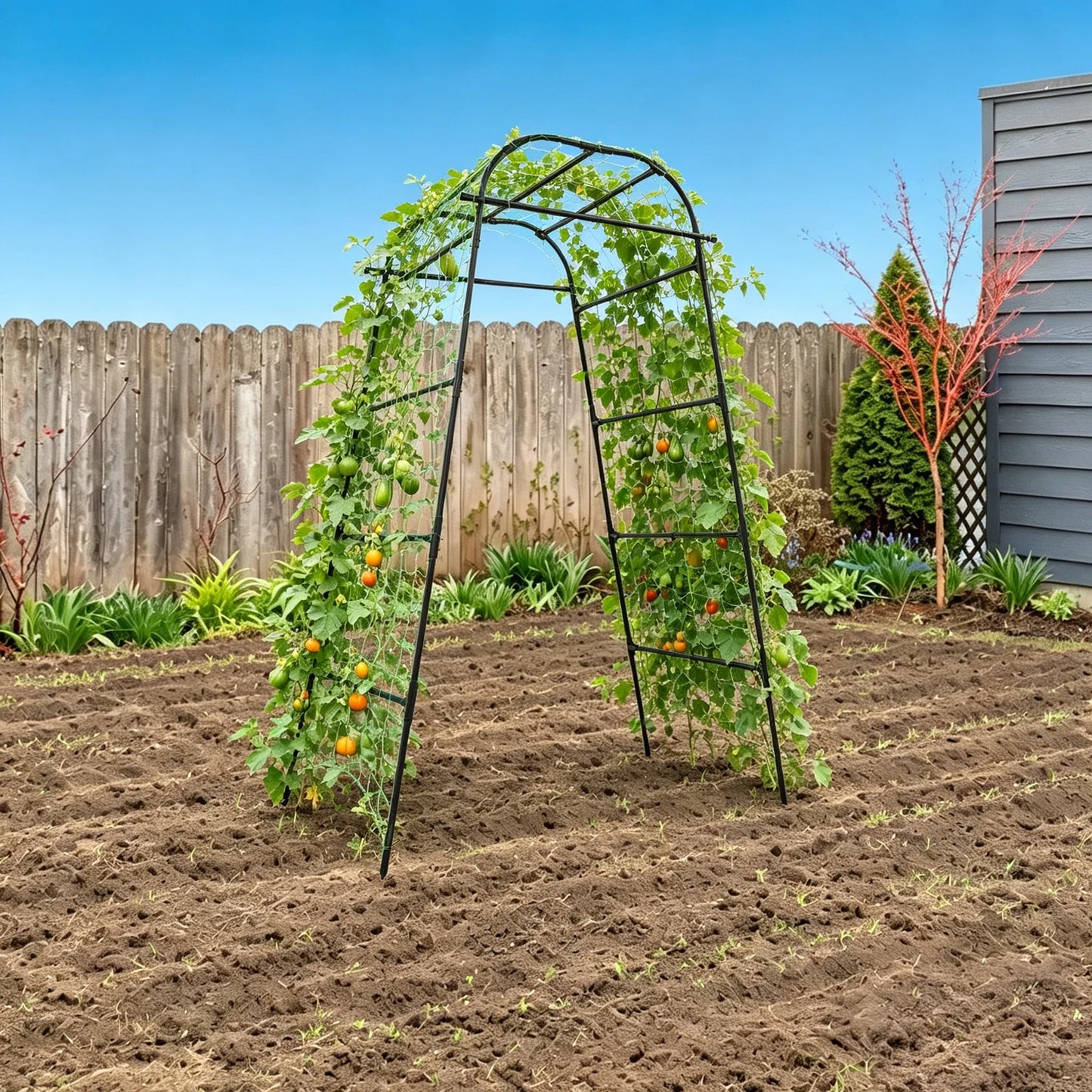 Metal Garden Arch Trellis For Climbing Plants Outdoor Indoor