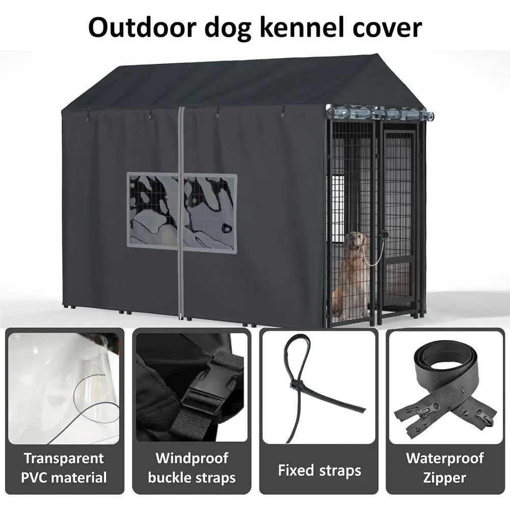 Outdoor Dog Kennel Cover Waterproof Heavy Duty 600D