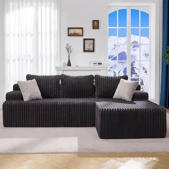Cloud Modular L Shape Sectional Sofa With Memory Foam Chaise