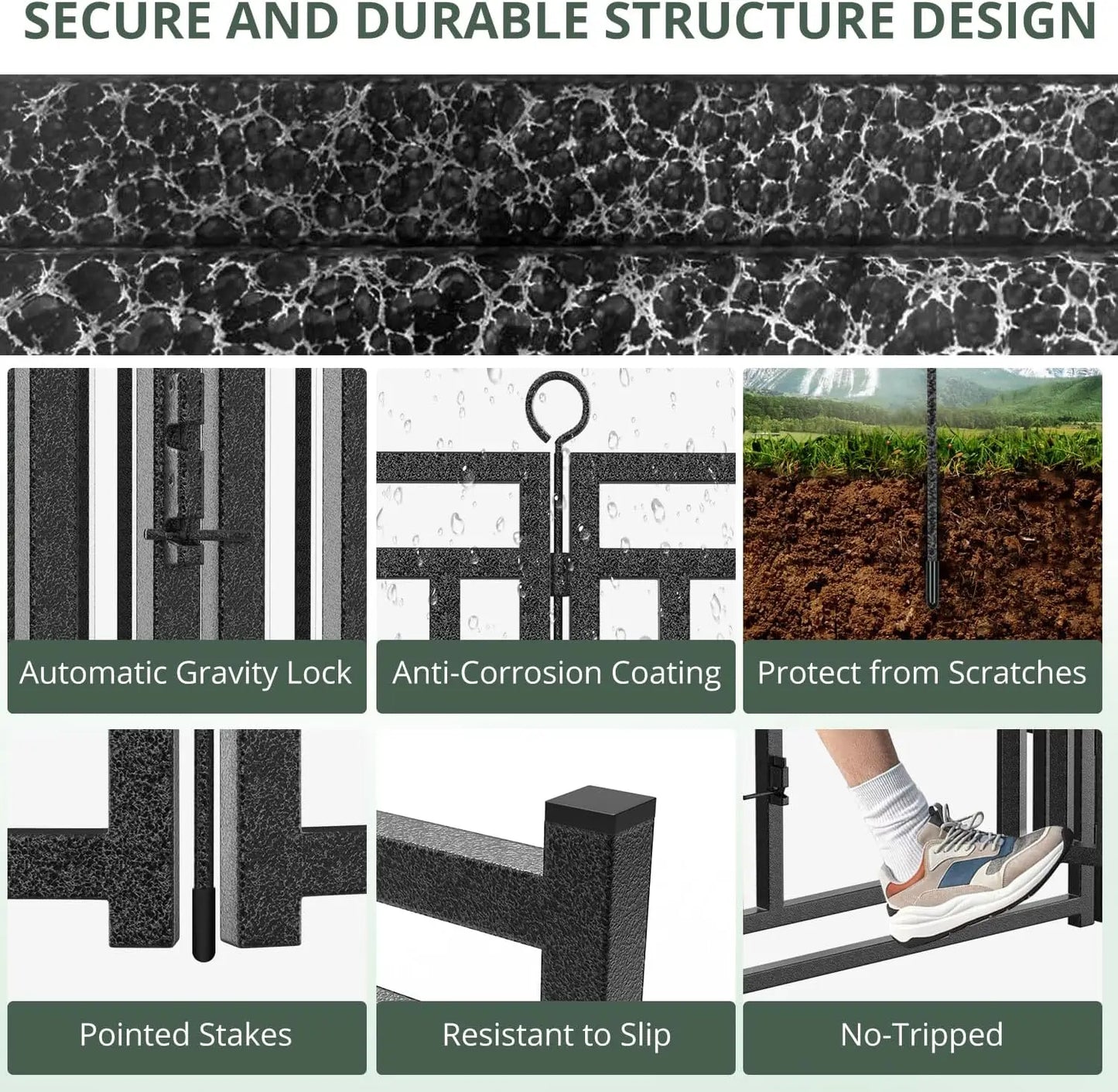 Durable Dog Fence Outdoor Indoor Metal Playpen For Dogs