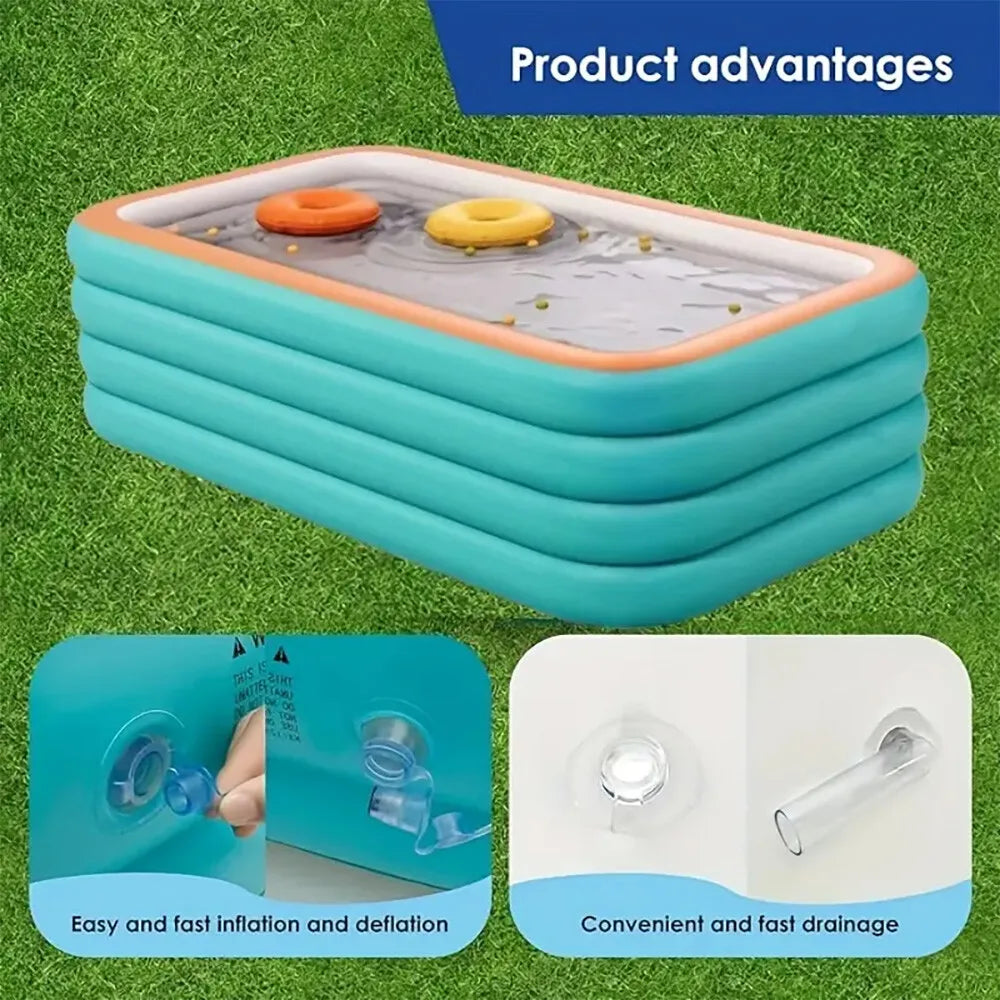 Family Inflatable Outdoor Pool for Kids and Adults