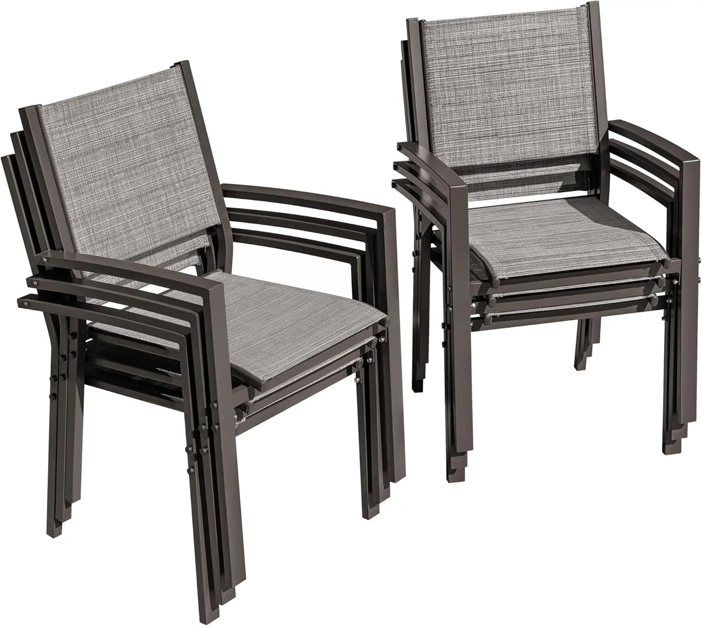 Flamaker Textilene Patio Chairs Set of 6