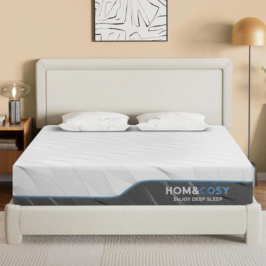 Hcore Dual-Sided Flippable Gel Memory Foam Mattress for Back Pain