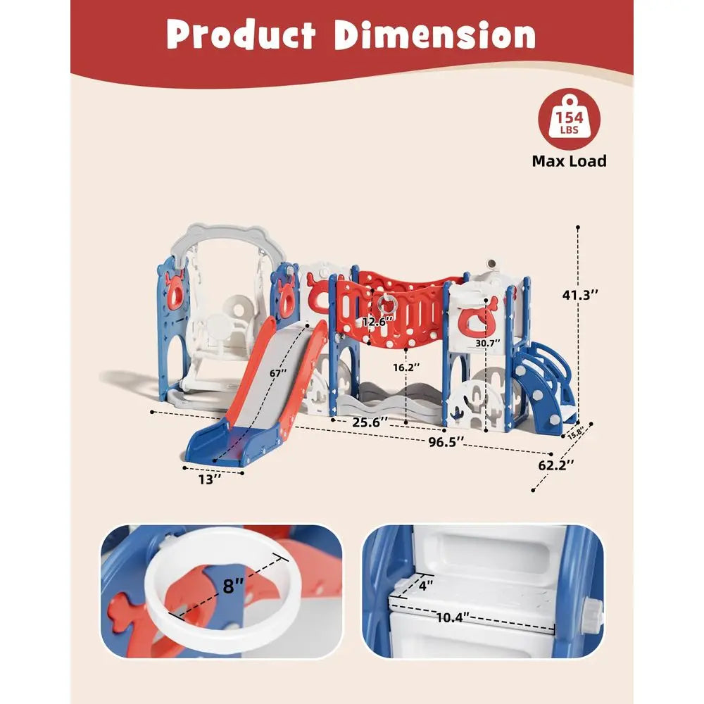 YTYIN Toddler Slide And Swing Set Outdoor Playset Accessories