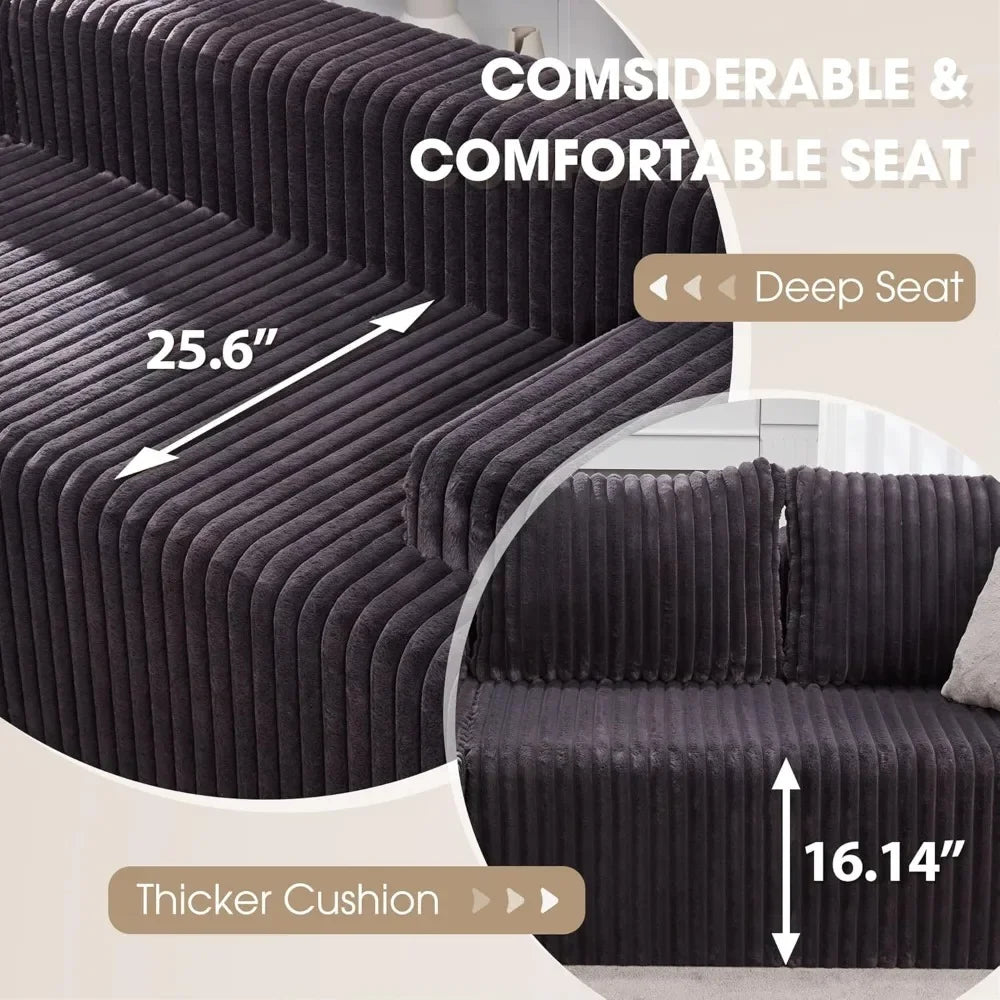 Cloud Modular L Shape Sectional Sofa With Memory Foam Chaise