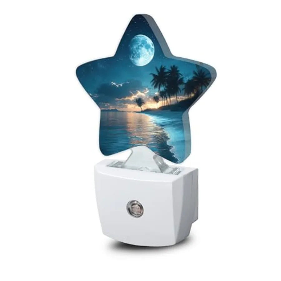 Dusk To Dawn Winter Tree Star Plug In Nightlight Sensor