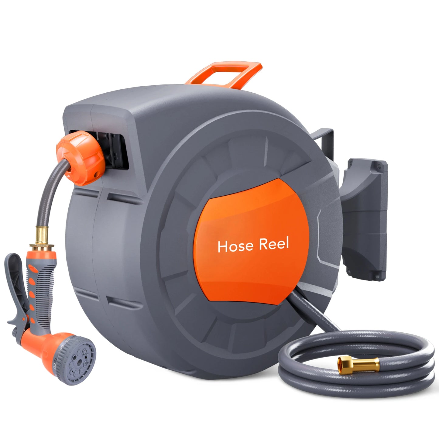 HiMISS Garden Automatic Retractable Hose Reel Auto Rewind US Thread