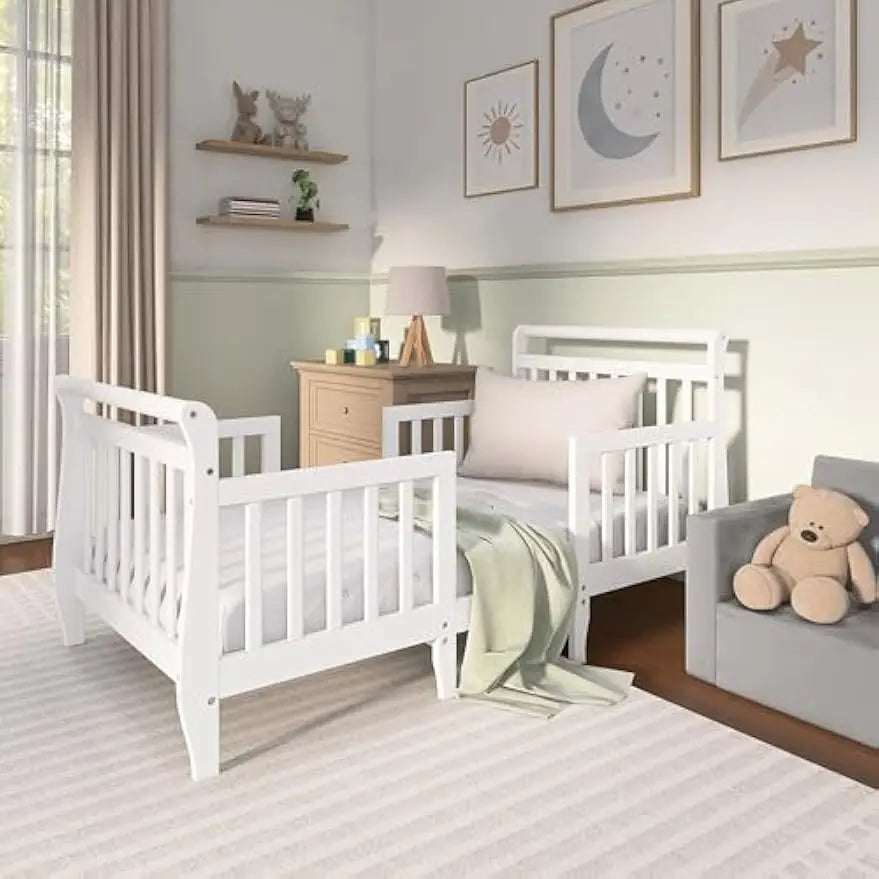 3-In-1 Convertible Toddler Bed With Safety Rails For Comfort